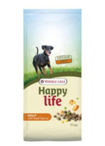 VERSELE-LAGA HAPPY LIFE ADULT BEEF 15 kg - 2858001183