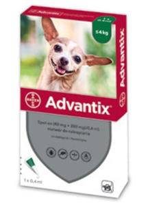 ADVANTIX SPOT ON KROPLE DLA PSA PRZECIW PCHOM I KLESZCZOM 0,4 ml - 2825195543