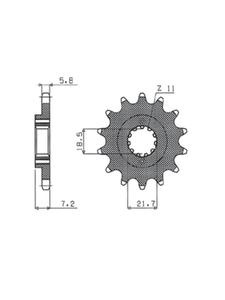 Zbatka napdowa SUNSTAR 361 [14 zbw] - 2858363376