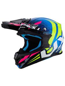 Kask off-road Scorpion VX-21 AIR XAGON - blue/neon - 2858363411