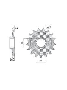 Zbatka napdowa SUNSTAR 432 [17 zbw] - 2858673796