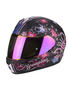 Kask integralny Scorpion EXO-390 CHICA - mattblack/pink - 2858673825