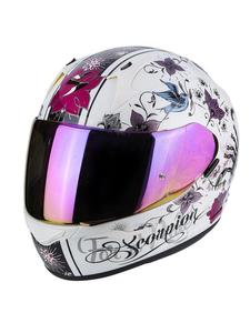 Kask integralny Scorpion EXO-390 CHICA - white/pink - 2858673828