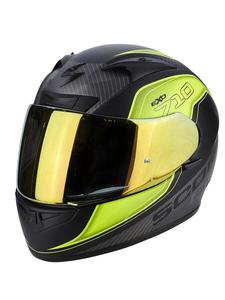 Kask Scorpion EXO-710 AIR MUGELLO - MATT BLACK/NEON YELLOW/SILVER - 2858673977