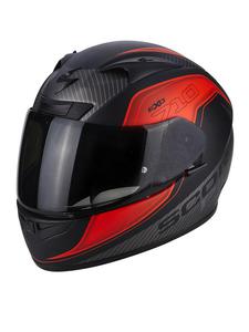 Kask Scorpion EXO-710 AIR MUGELLO - matt black/neon red/silver - 2858673978