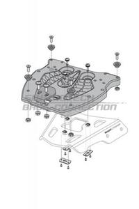 Pyta montaowa na Alu-Rack SW-MOTECH pod kufer centralny TRAX - 2832666449