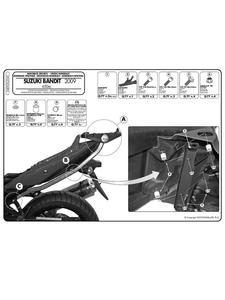 Stela Givi pod kufer centralny MONOKEY i MONOLOCK do SUZUKI GSF 650 Bandit / GSF 650 Bandit S(09 > 15) - 2832669487