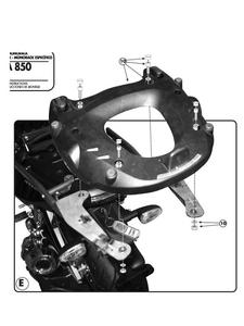 Stela pod kufer centralny Monokey do Mana 850 / Mana 850 GT (08-16) - 2832670319