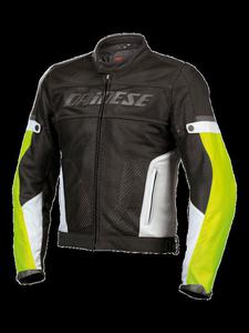 Kurtka tekstylna Dainese G. AIR-FRAME TEX - Nero/Nero/Bianco - 2832671824