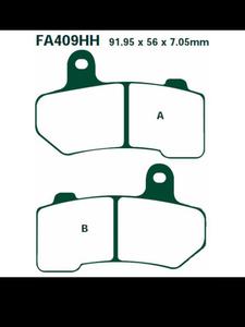 Klocki hamulcowe EBC FA409 91.95 x 56 x 7.05mm NA PRZD - 2832674504