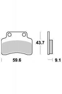 KLOCKI HAMULCOWE SBS 141 HF - 2832664580