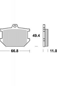 KLOCKI HAMULCOWE SBS 507 HF - 2832664586