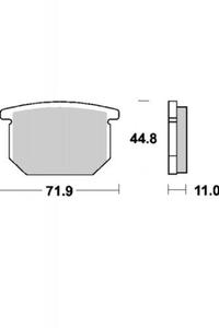 KLOCKI HAMULCOWE SBS 534 HF - 2832664589