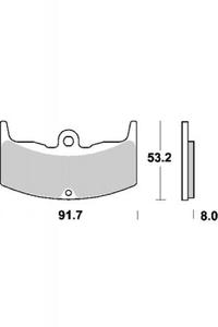 KLOCKI HAMULCOWE SBS 552 HF - 2832664603