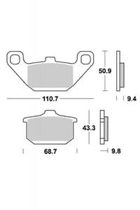 KLOCKI HAMULCOWE SBS 557 HS - 2832664613