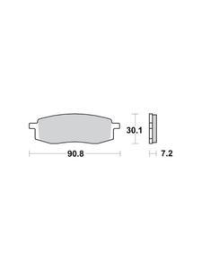 KLOCKI HAMULCOWE SBS 580 SI - 2832664630