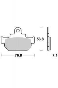 KLOCKI HAMULCOWE SBS 581 HF - 2832664631