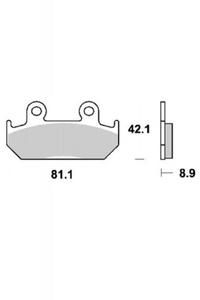 KLOCKI HAMULCOWE SBS 593 HS - 2832664643