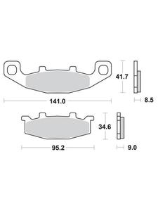 KLOCKI HAMULCOWE SBS 597 HS - 2832664647