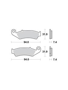 KLOCKI HAMULCOWE SBS 603 SI - 2832664652