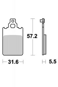 KLOCKI HAMULCOWE SBS 607 HF - 2832664656