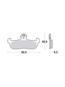 KLOCKI HAMULCOWE SBS 608 SI - 2832664657