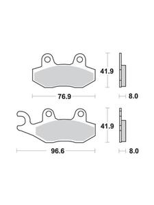 KLOCKI HAMULCOWE SBS 611 SI - 2832664661