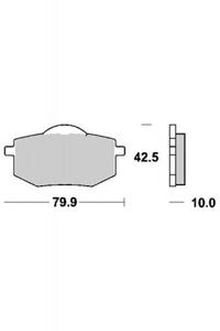 KLOCKI HAMULCOWE SBS 616 HF - 2832664665