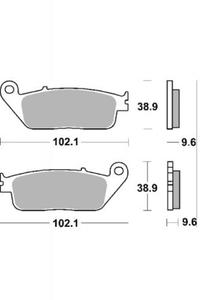 KLOCKI HAMULCOWE SBS 630 HF - 2832664676