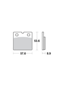 KLOCKI HAMULCOWE SBS 640 HS - 2832664693