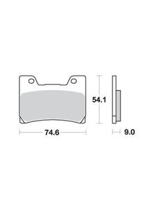 KLOCKI HAMULCOWE SBS 645 HS - 2832664697