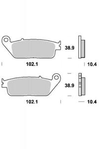 KLOCKI HAMULCOWE SBS 654 LS - 2832664703