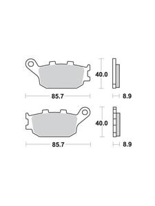 KLOCKI HAMULCOWE SBS 657 LS - 2832664705