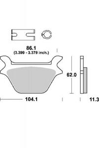 KLOCKI HAMULCOWE SBS 669 LS - 2832664711