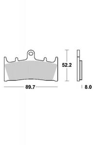 KLOCKI HAMULCOWE SBS 686 DC - 2832664727