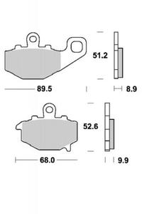 KLOCKI HAMULCOWE SBS 687 DC - 2832664730