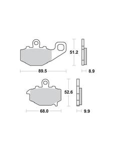 KLOCKI HAMULCOWE SBS 687 LS