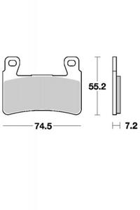 KLOCKI HAMULCOWE SBS 734 DC - 2832664767