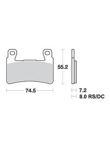 KLOCKI HAMULCOWE SBS 734 HS - 2832664768