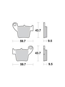 KLOCKI HAMULCOWE SBS 777 RSI - 2832664788