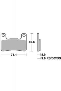 KLOCKI HAMULCOWE SBS 806 DC - 2832664815