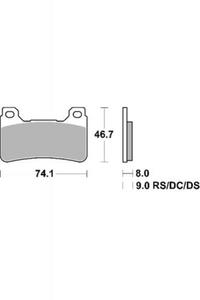 KLOCKI HAMULCOWE SBS 809 DC - 2832664821