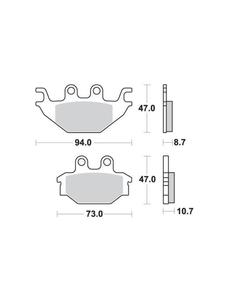 KLOCKI HAMULCOWE SBS 810 SI - 2832664825