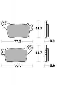 KLOCKI HAMULCOWE SBS 834 LS - 2832664838