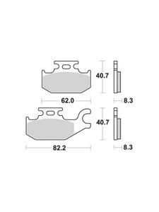 Klocki hamulcowe SBS 835 SI - 2832664839