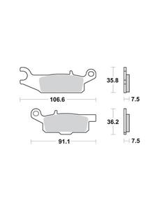 KLOCKI HAMULCOWE SBS 849 SI - 2832664853