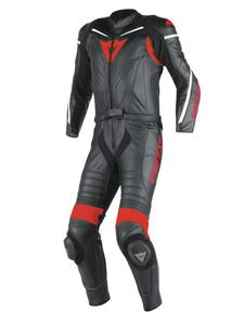 Kombinezon dwuczciowy Dainese LAGUNA SECA D1 2 PCS SUIT - black/black/red - 2832678764