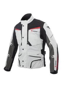 Kurtka tekstylna Dainese SANDSTORM GORE-TEX - GLACIER-GRAY/BLACK/RED