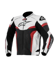 Motocyklowa Kurtka skrzana Alpinestars Celer - czarny/biay/czerwony - 2832680620