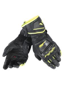 Skórzane Rkawice Dainese DRUID D1 LONG - black/black/fluo-yellow